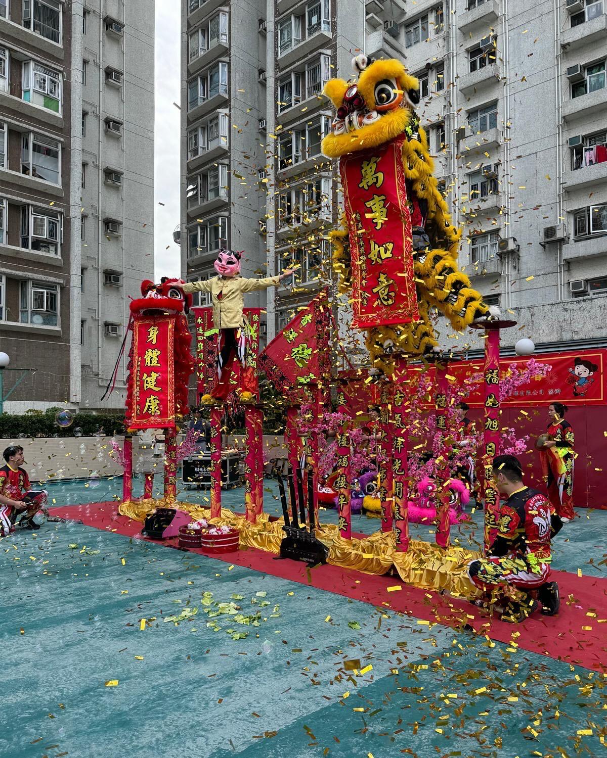 商場農曆新年慶祝活動醒獅表演
